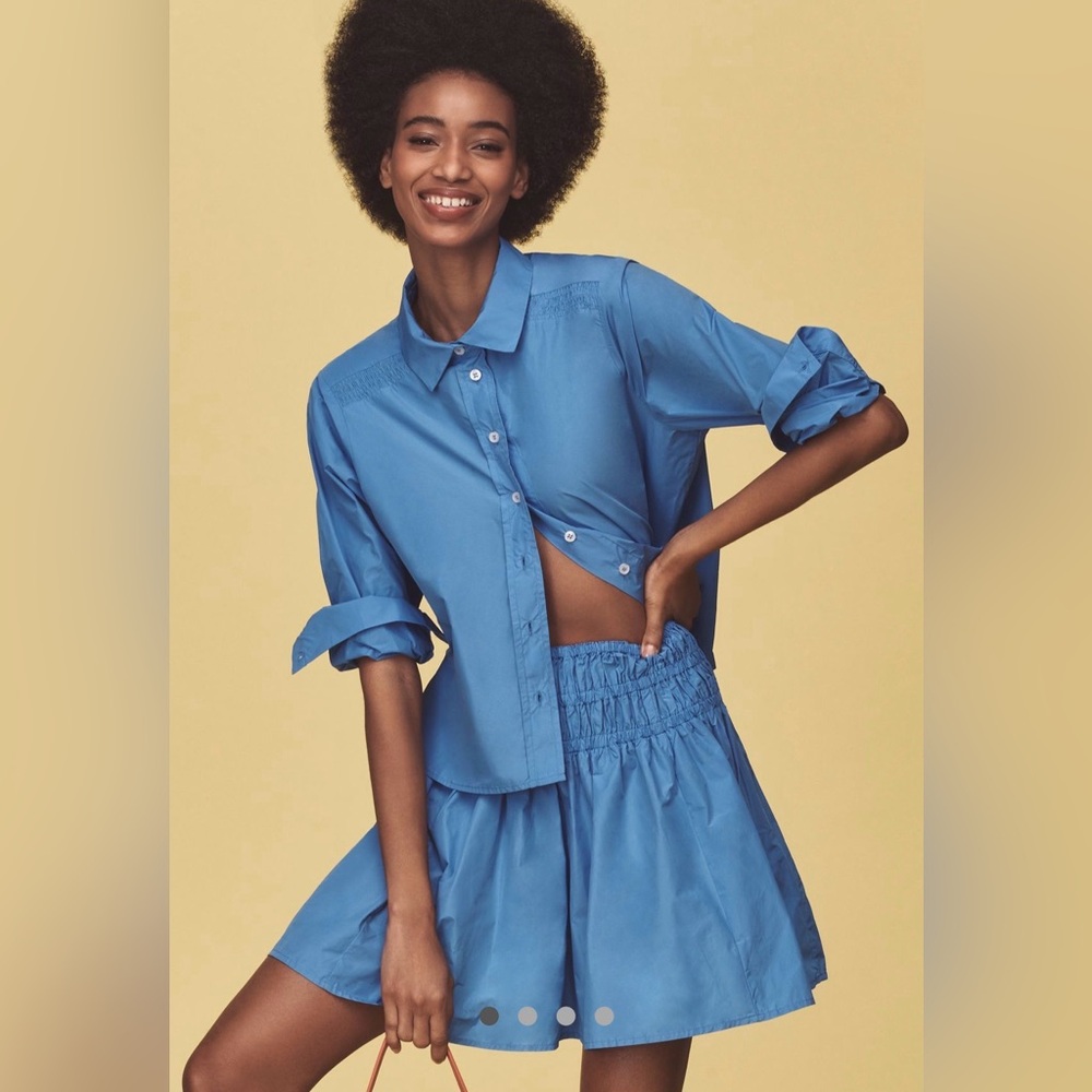 Maeve long sleeve button down shirt